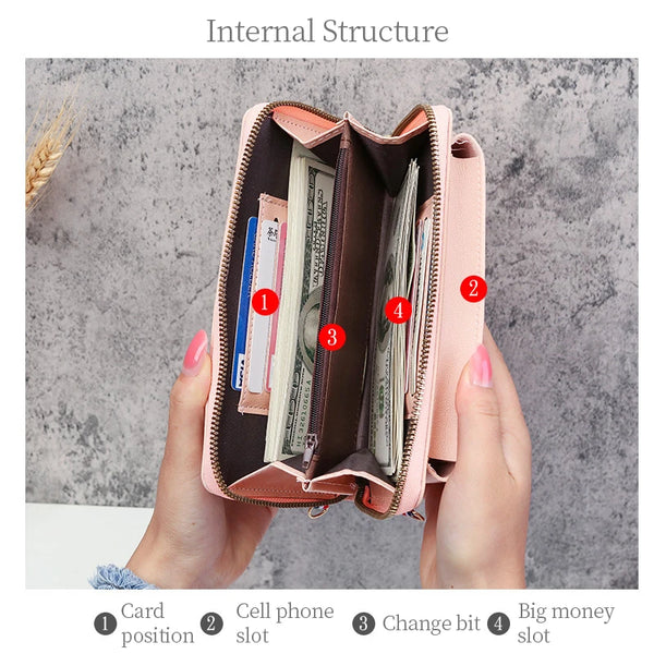 Schmale Crossbody-Clutch